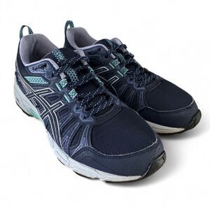ASICS Gel Venture 7 Women’s 6.5 Trail Running Shoes Purple Navy 1012A476 Clean